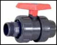 VALVULA DE BOLA PVC STANDAR DOBLE TUERCA UNION